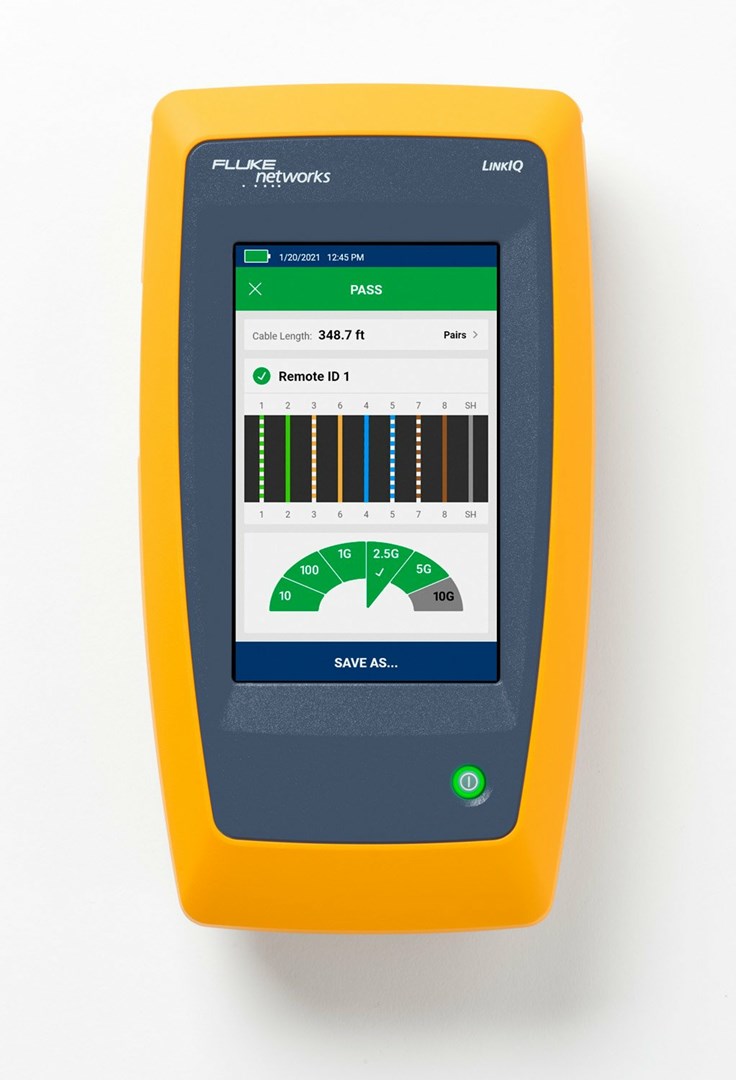 FLUKE Tester for wiring qualification, diagnostics