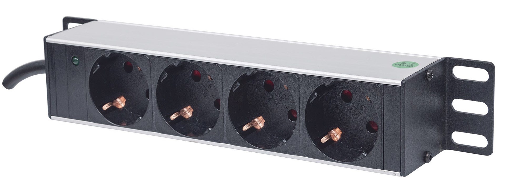 Intellinet 10" 1U Rackmount 4-Output Power