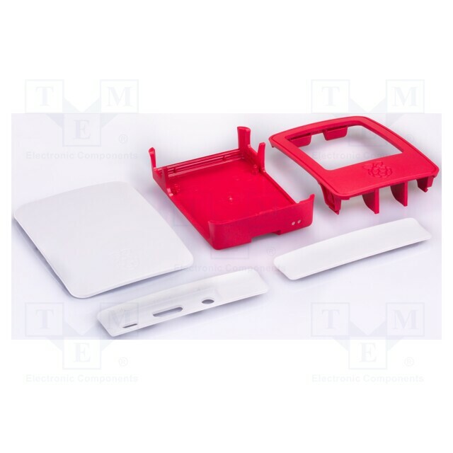 RASPBERRY PI Case; white,red; Enclos