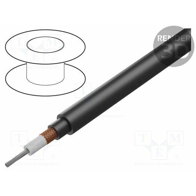 Wire: coaxial; RG11A/U; stranded; Cu; PVC