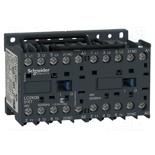 SCHNEIDER ELECTRIC Contactor: 3-pole reversing; NO