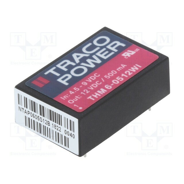 TRACO POWER Converter: DC/DC; 6W; Uin: