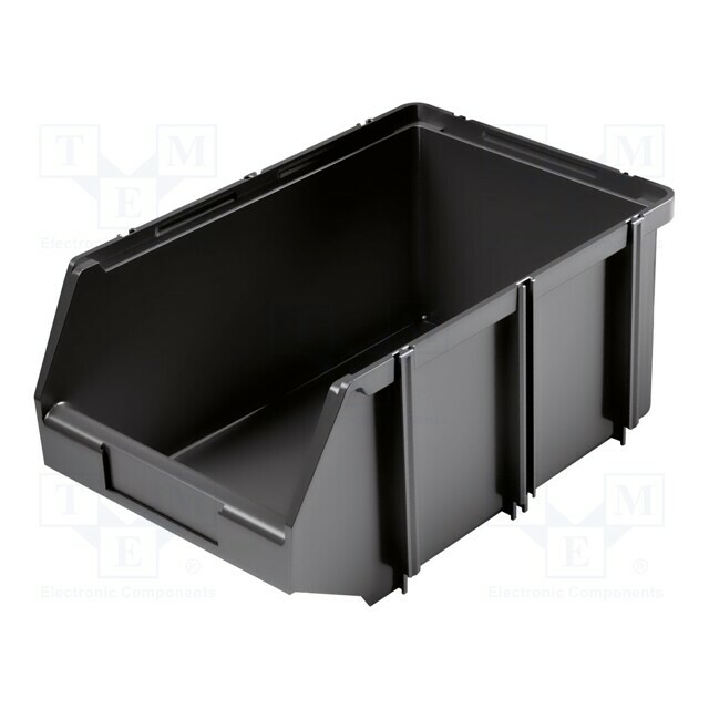 KISTENBERG Container: cuvette; black; 300x200x140mm; CLICK