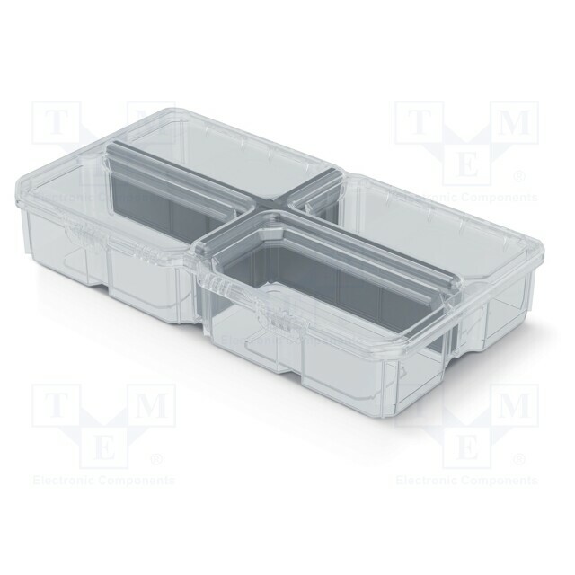 KISTENBERG Container: collective; with partitions; transparent