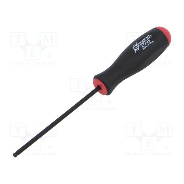 Screwdriver: standard; hex key,spherical; HEX