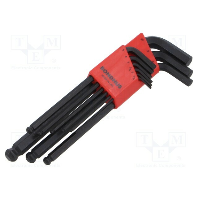Wrench: hex key-set; spherical; ProTanium®,steel