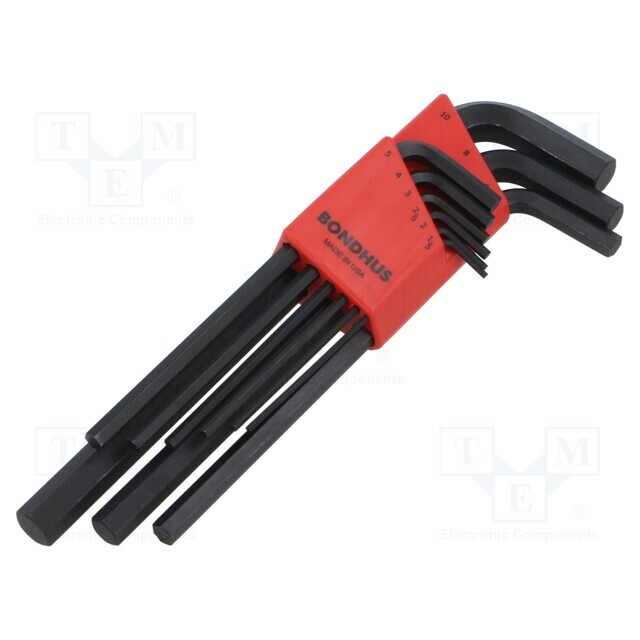 Wrench: hex key-set; ProTanium®,steel; long