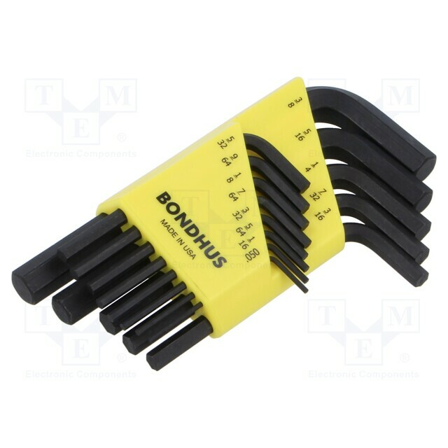 Wrench: hex key-set; inch; ProTanium®,steel