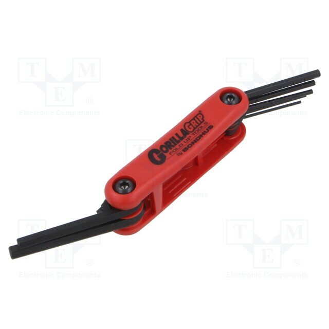 Wrench: hex key-set; ProTanium®,steel; GorillaGrip®