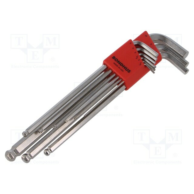 Wrench: hex key-set; spherical; ProTanium®,steel