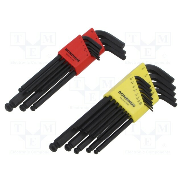 Wrench: hex key-set; inch,spherical,metric