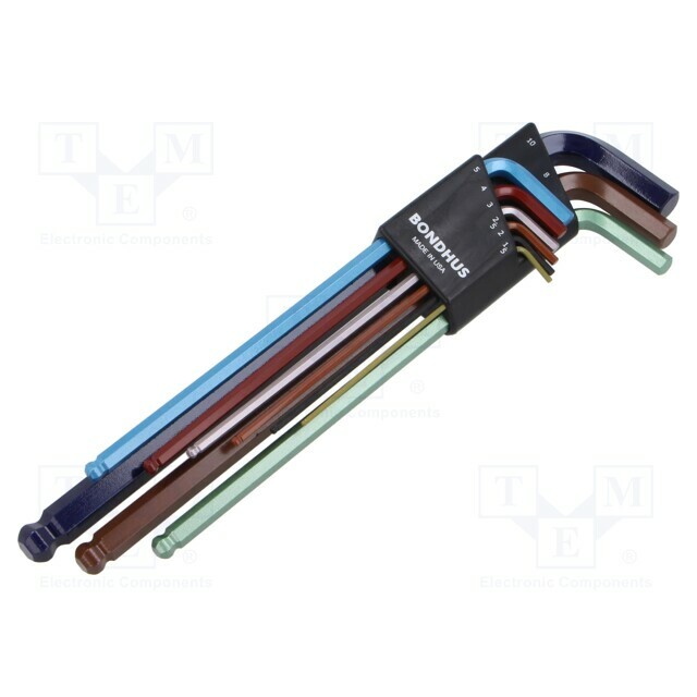 Wrench: hex key-set; spherical; ProTanium®,steel