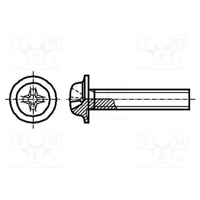 BOSSARD Screw; M4; M4x20; 0.7