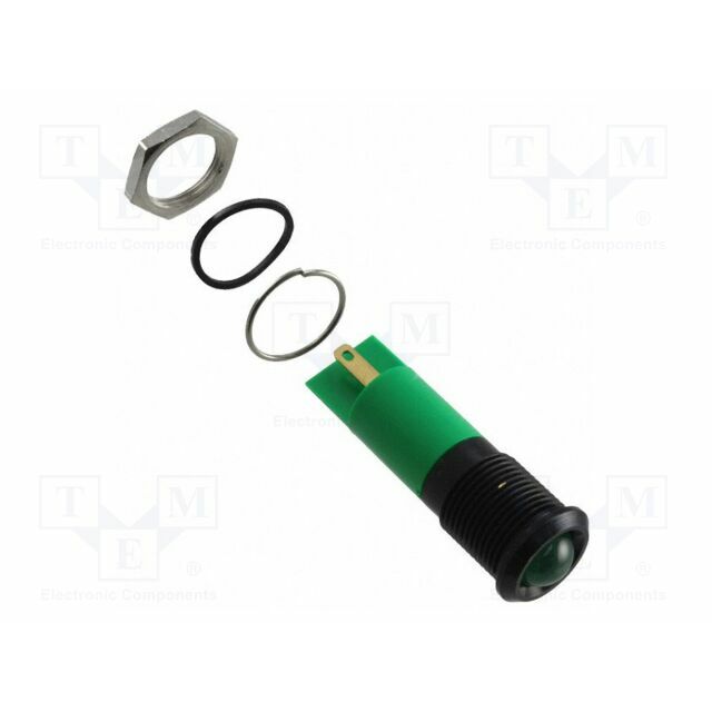 IDEC Indicator: LED; prominent; green; IP67