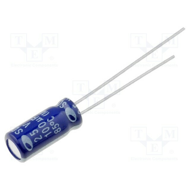 SAMWHA Capacitor: electrolytic; THT; 100uF; 25VDC