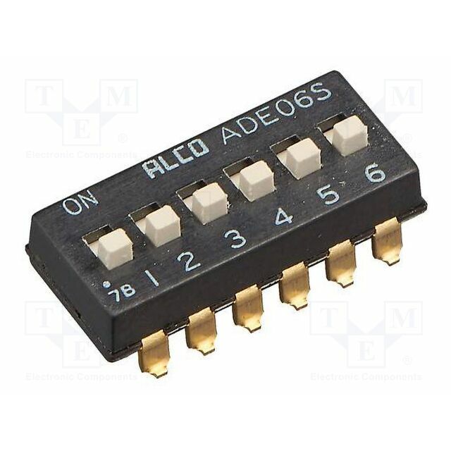 TE CONNECTIVITY Switch: DIP-SWITCH; Pos: 6