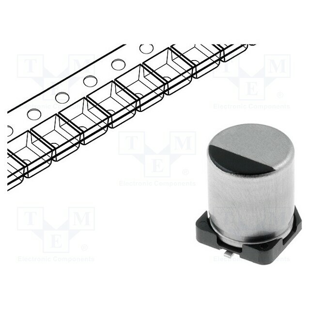 PANASONIC Capacitor: electrolytic; low ESR; SMD