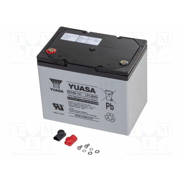 YUASA Re-battery: acid-lead; 12V; 80Ah; AGM