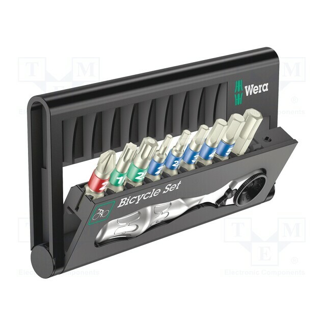 Tools set: screwdriver bits; hex key