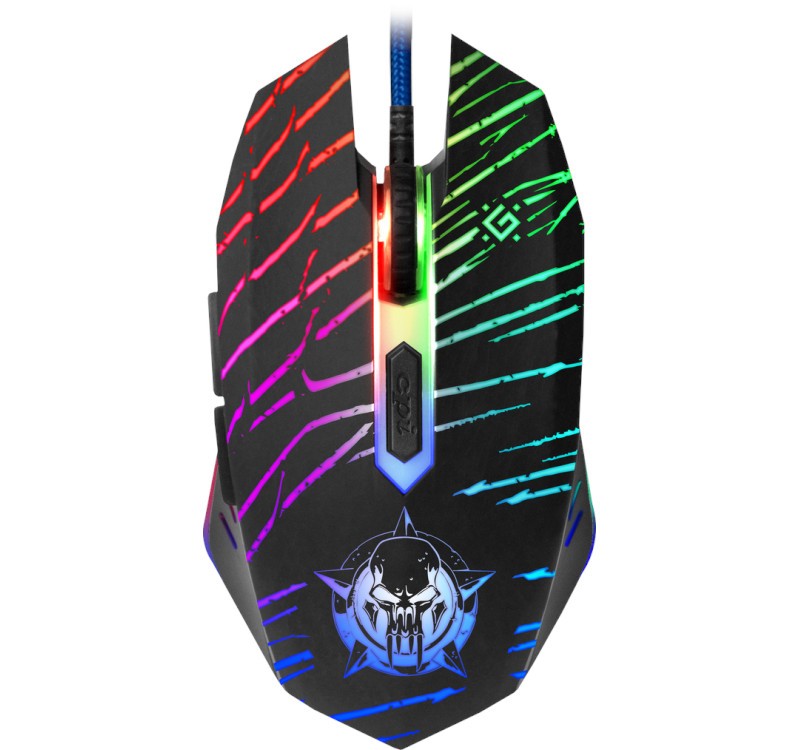 DEFENDER WIRED GAMING MOUSE DARK AGENT