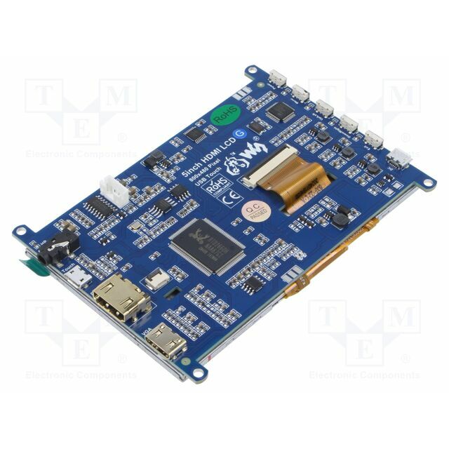 WAVESHARE Display: LCD; graphical; 800x480; 5&quot