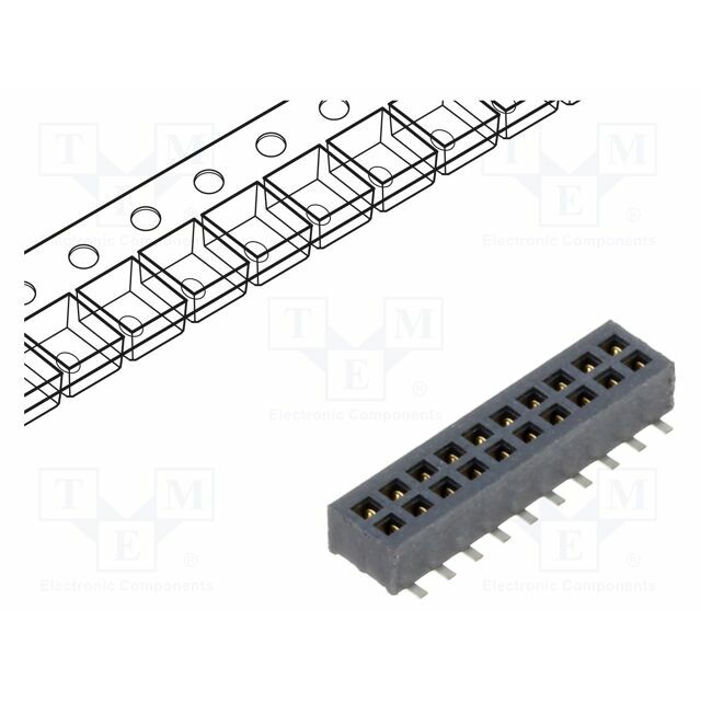 SAMTEC Connector: pin strips; socket; female