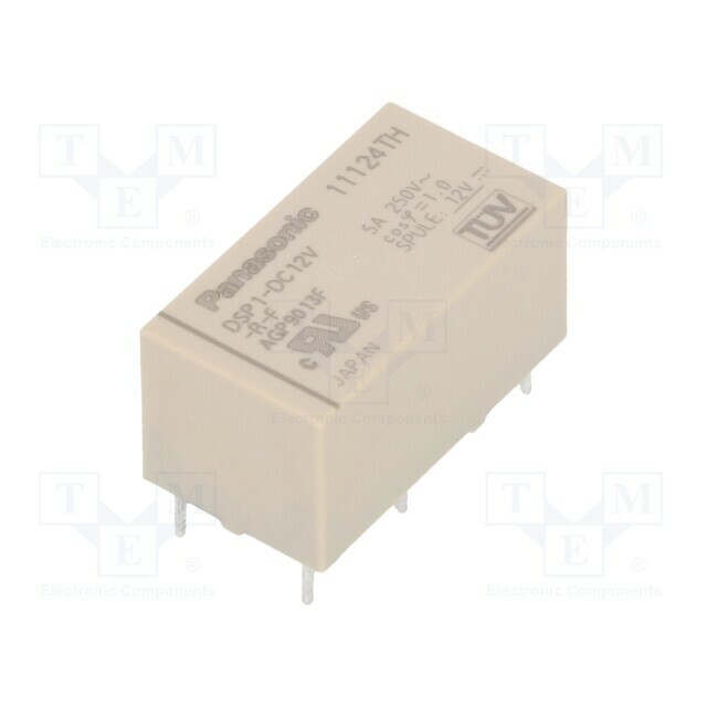 PANASONIC Relay: electromagnetic; Ucoil: 12VDC; SPST-NO