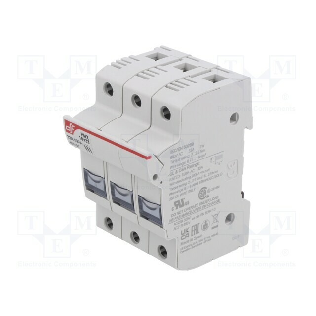 DF ELECTRIC Fuse holder; 10x38mm; for