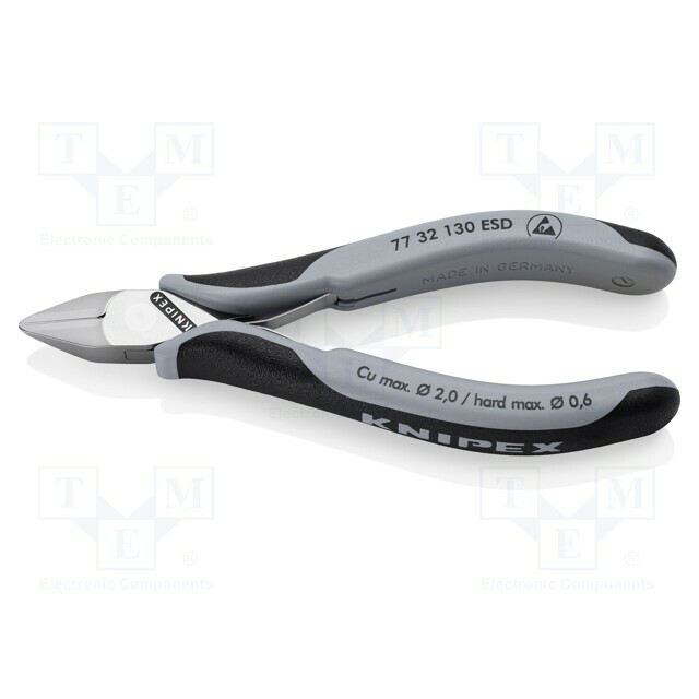 KNIPEX Side,cutting; ESD; 130mm; with
