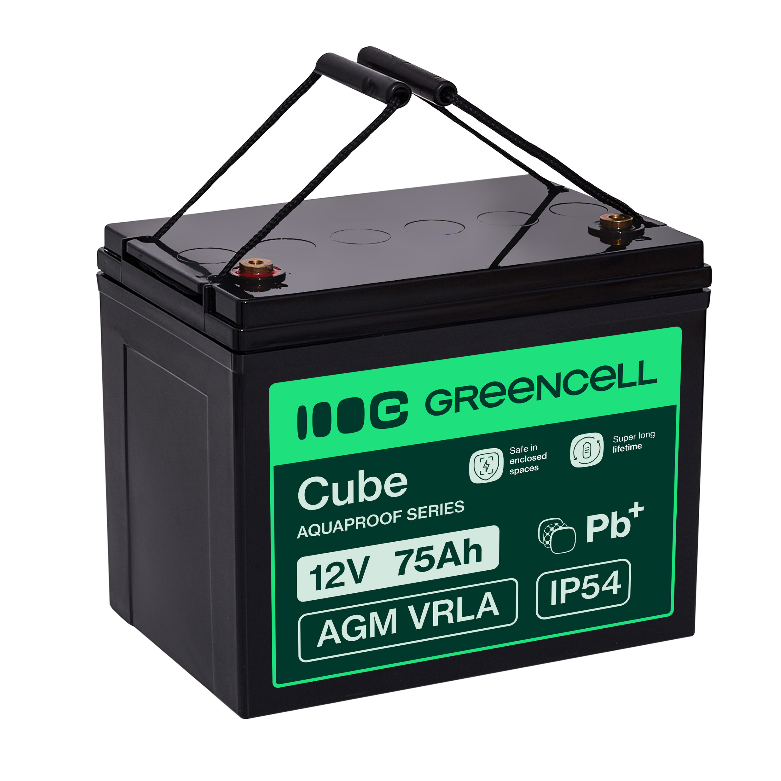 Green Cell CUBE AGM IP54 12V