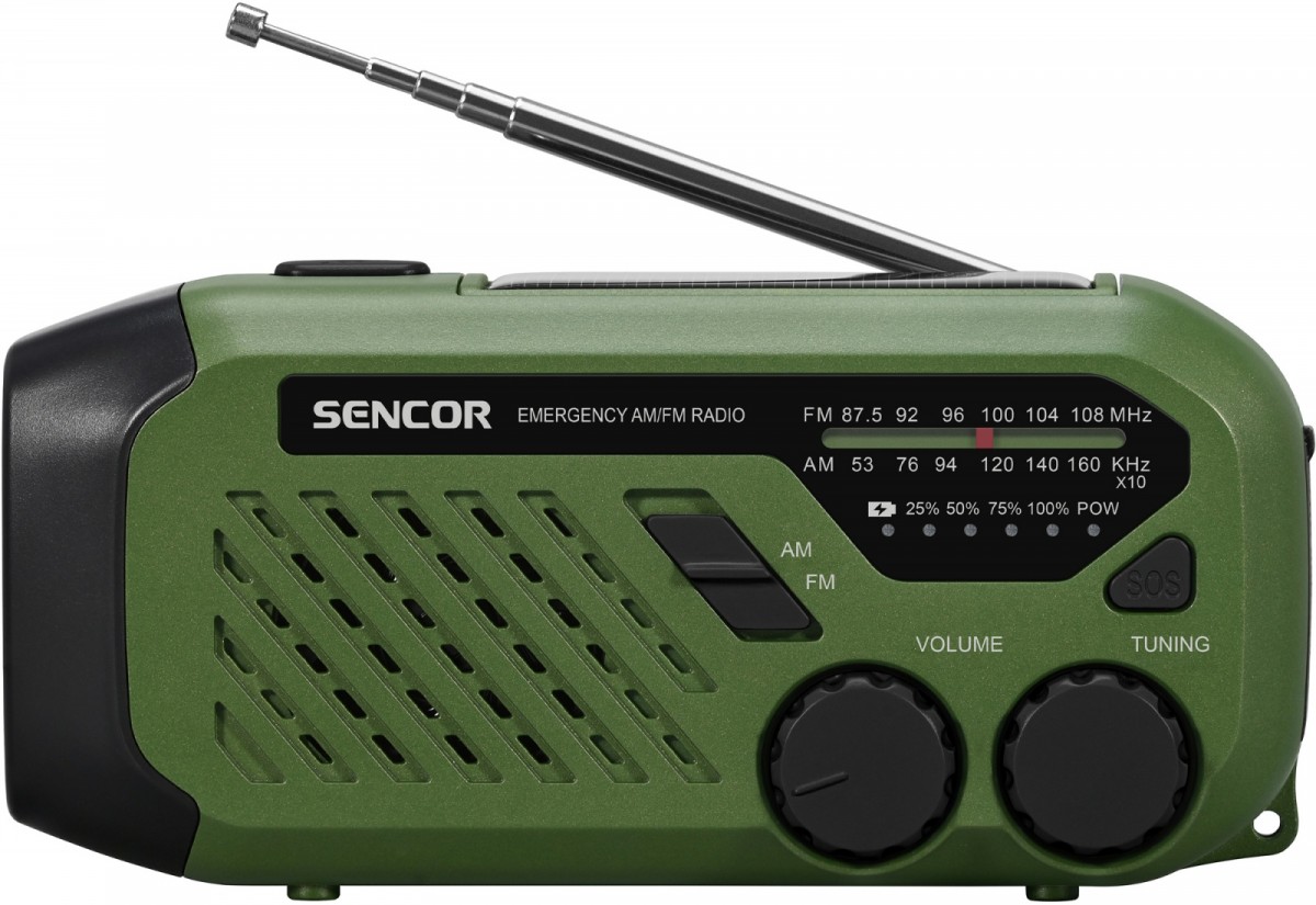 Sencor SRD 1000SCL GR Pārnēsājams radio-lukturis
