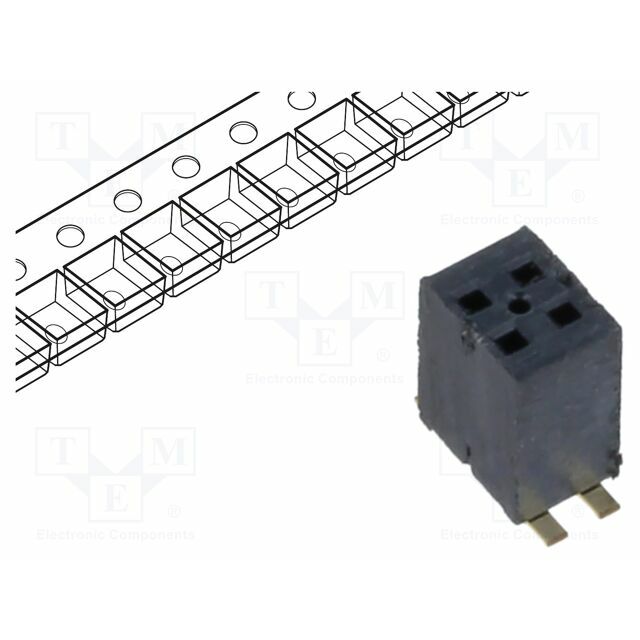 SAMTEC Connector: pin strips; socket; male