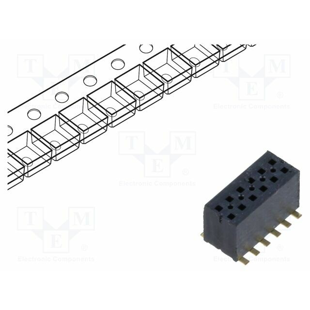 SAMTEC Connector: pin strips; socket; male
