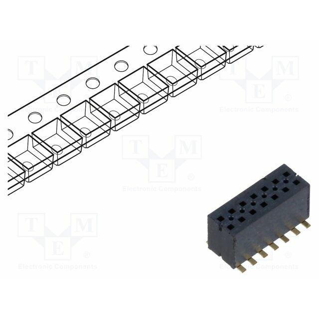 SAMTEC Connector: pin strips; socket; male