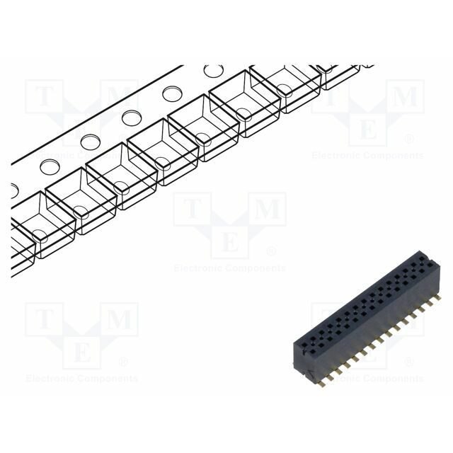 SAMTEC Connector: pin strips; socket; male