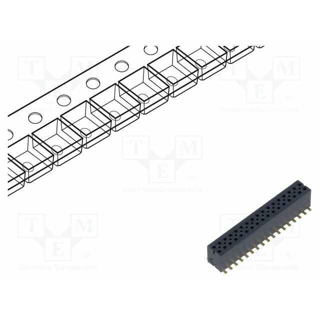 SAMTEC Connector: pin strips; socket; male