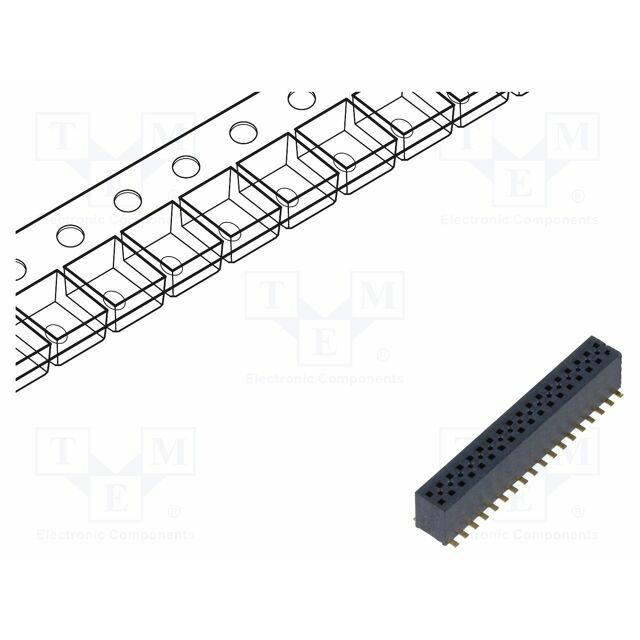 SAMTEC Connector: pin strips; socket; male