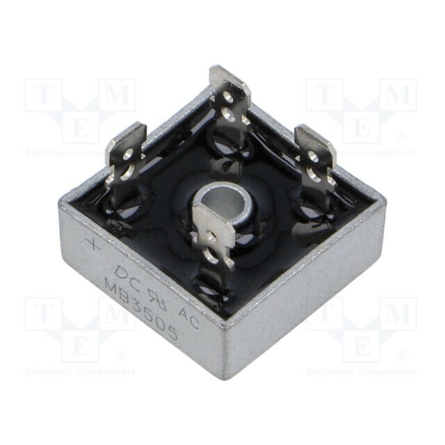 DC COMPONENTS Bridge rectifier: single-phase; Urmax: