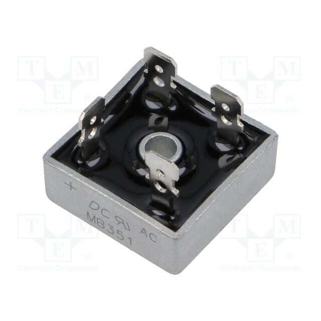 DC COMPONENTS Bridge rectifier: single-phase; Urmax: