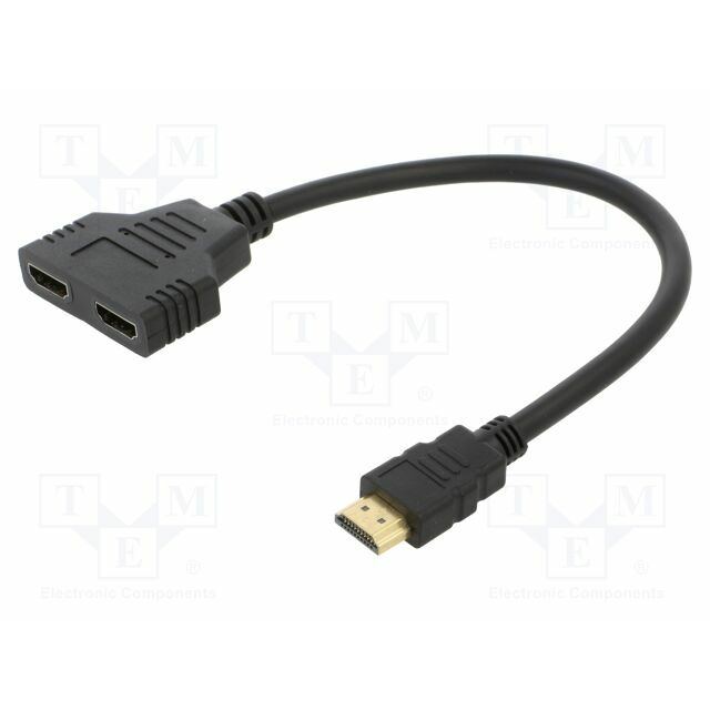 SAVIO Splitter; HDMI socket x2,HDMI