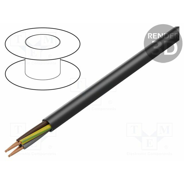 HELU Wire; H05RR-F; 3G2.5mm2; stranded