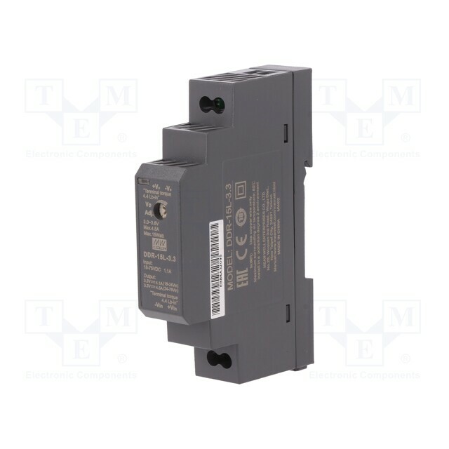 MEAN WELL Converter: DC/DC; 15W; Uin: