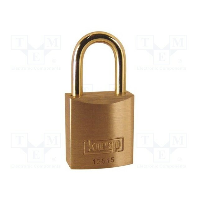 KASP Padlock; shackle; brass; Protection: low