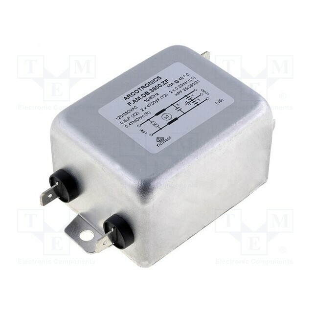 KEMET Filter: anti-interference; single-phase; 250VAC; Cx: