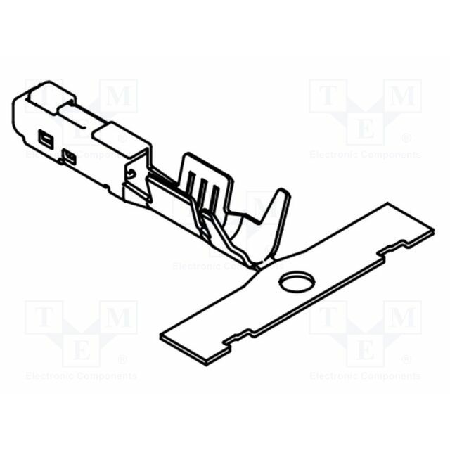 MOLEX Socket; 250V; straight; crimped; copper