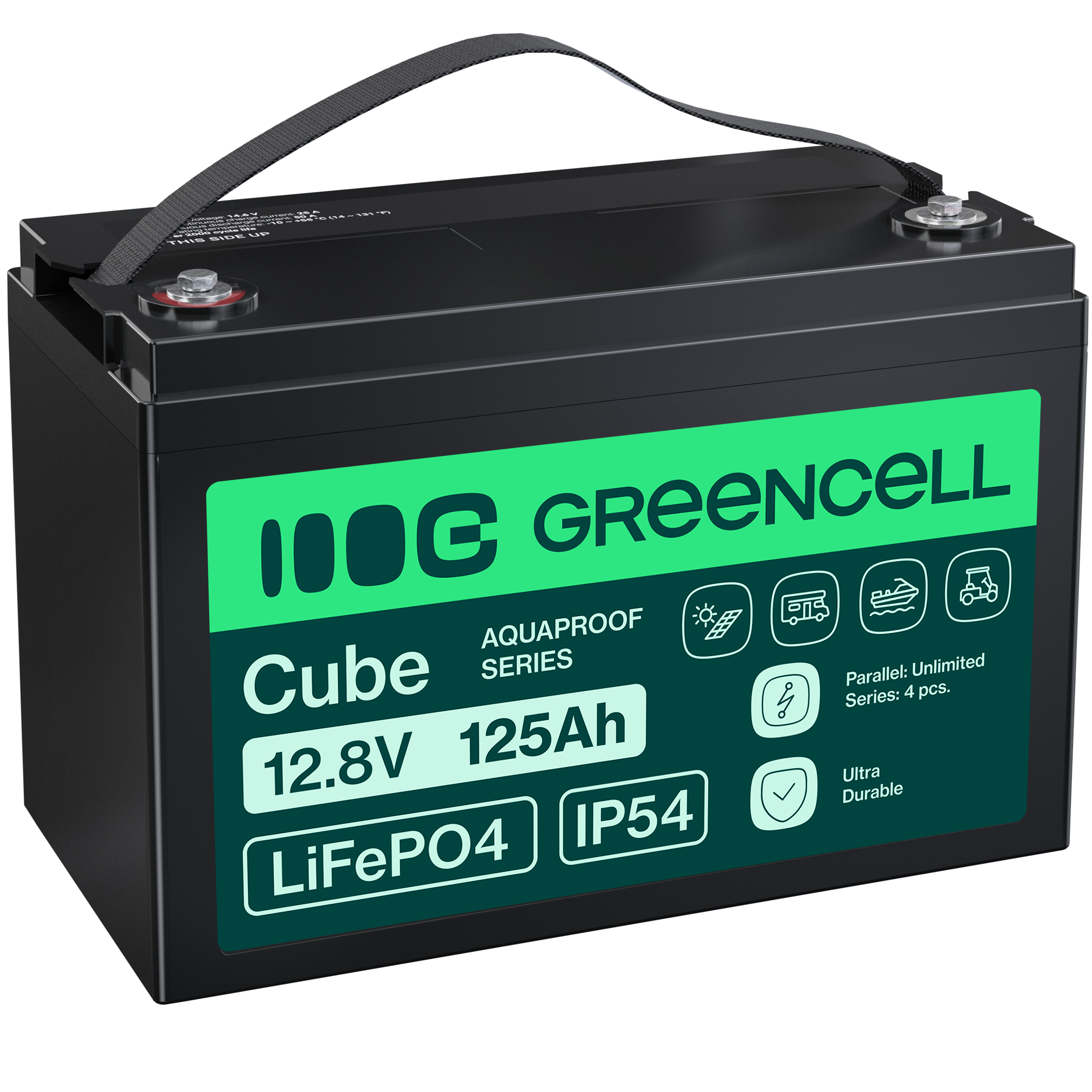 Green Cell CUBE LiFePO4 125Ah 12