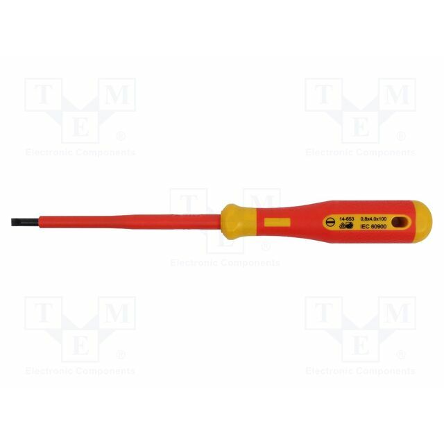 BERNSTEIN Screwdriver: insulated; slot; SL 4