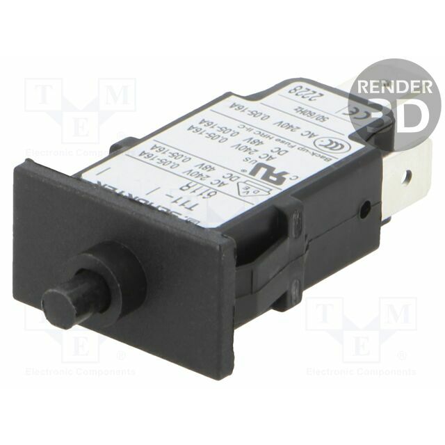 SCHURTER Circuit breaker; Urated: 240VAC; 48VDC