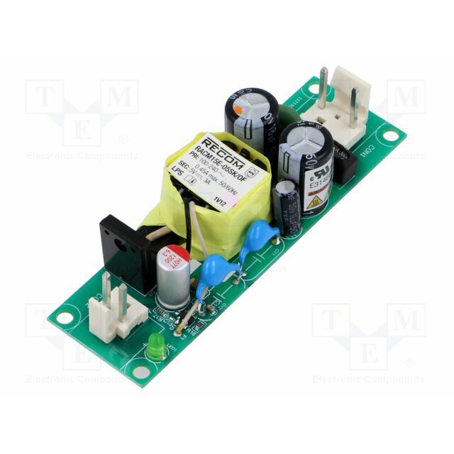 RECOM Converter: AC/DC; 15W; Uin: 80÷275VAC