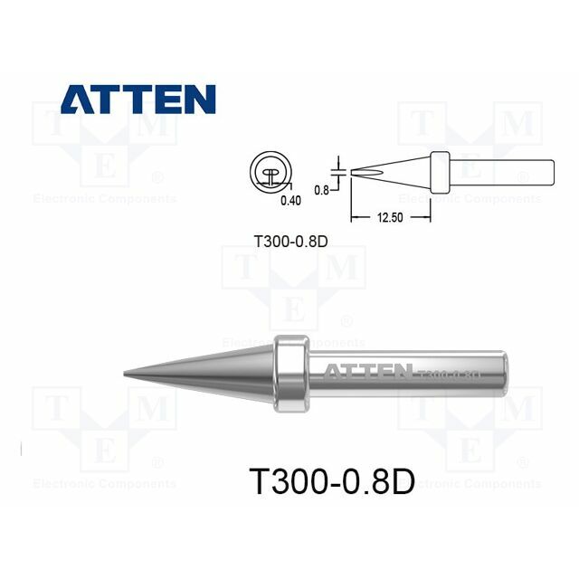 ATTEN Tip; chisel; 0.8mm; for